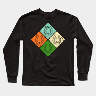 Colorful Horsehoe Long Sleeve T-Shirt